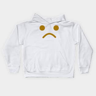 Sad Minifig Face Kids Hoodie